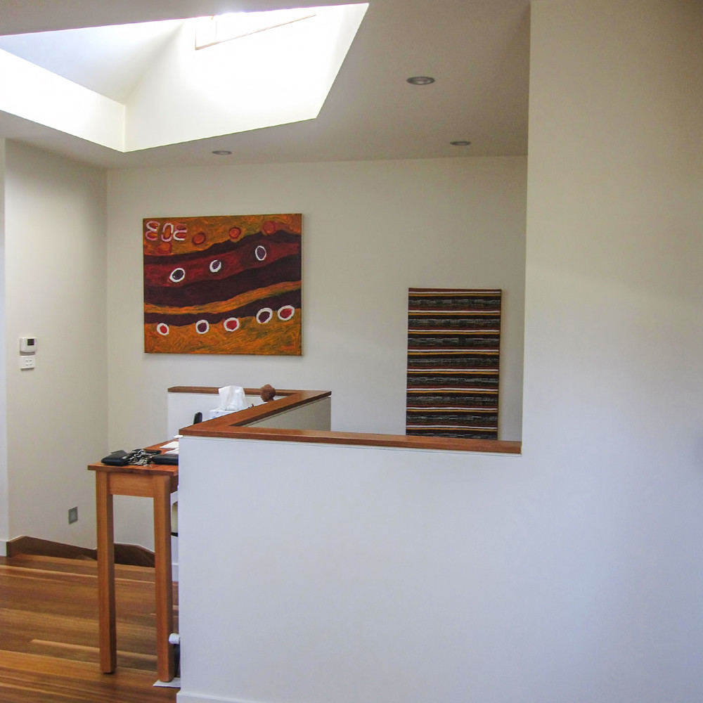 Small ecological footprint of West St Kilda Home. Designed by Bridget Puszka, BP Architects