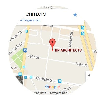map to BP Architects' office