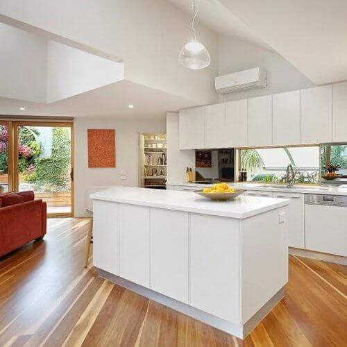 St Kilda West Heritage House Renovation kitchen and Roof Garden